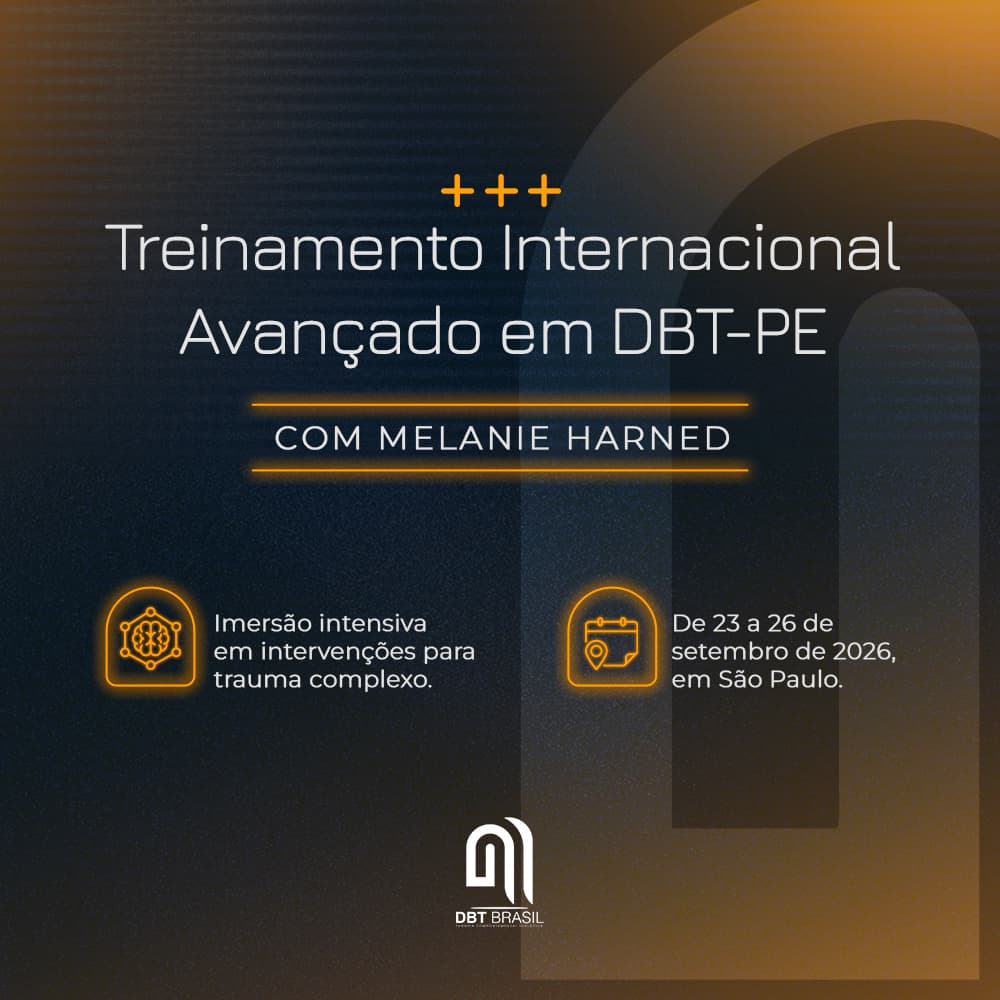 Capa do curso Treinamento Avançado em DBT-PE com Melanie Harned, DBT Brasil